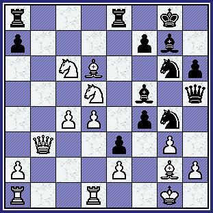    Black just played ...Qh5; - - - with just a little threat to White's h2-square.  (gcg_iva-yus_br91-pos11.gif, 45 KB)    