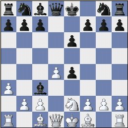   Black surrenders his dark-squared Bishop. Will he miss this piece later in the game?  