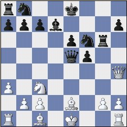   Black has just played the move 13...Bd7;  White's attack is reaching alarming proportions.  