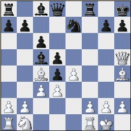  The analysis position after the much superior move 12. Bh4. 