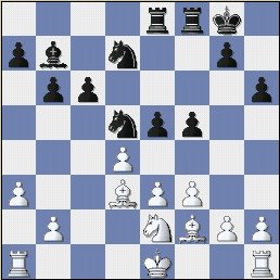   Analysis position Number # 1, after 17...Rae8.  