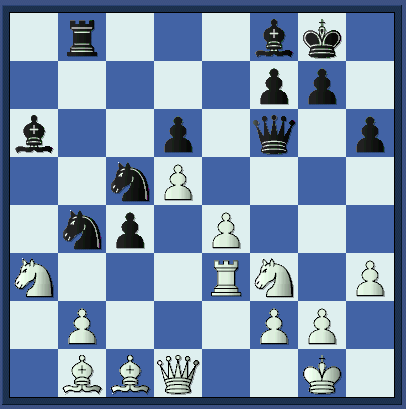    An extremely complex position. {Black just played 23...Rb8;)   (k-k_rp2_pos2.gif, 16 KB)   