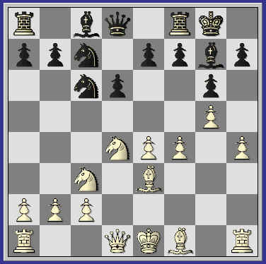    The position immediately following f4, with Black to play. What move would YOU make in this position?  (lask-napi_cs04-pos1.jpg, 21 KB)   