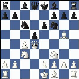    The actual game position just after Black plays ...Nc6.  (pills-lask-cs04_pos1.jpg, 22 KB)   