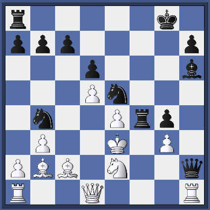    Black captures on f4 ... and lets his Queen hang.  What is the point of this move?  (pol-nez_rp1g0_pos5.jpg, 26 KB)   