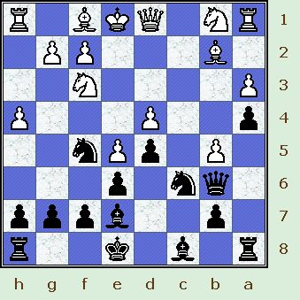    The position just after Blacl plays ...a4. How should White continue? (yem-dol_pos1.jpg, 25 KB)   